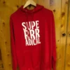 Lil Peep Superrradical Red Wool Hoodie Jacket front