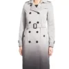 Batwoman Reagan Double-Breasted Wool Long Grey Coat front