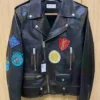 G-Eazy Saint Laurent Paris Vintage Calf Black Jacket front os