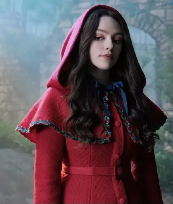 Legacies Hope Mikaelson Red Wool Coat front