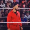 WWE Wrestlemania Roman Reigns Red Fleece Tracksuit front