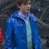 A Series Of Unfortunate Events Klaus Baudelaire Blue Hooded Leather Coat