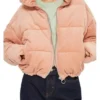 Annarah Cymone Midnight Mass Pink Corduroy Puffer Jacket