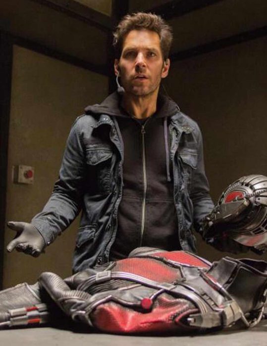 Ant Man And The Wasp Paul Rudd Blue Cotton Jacket