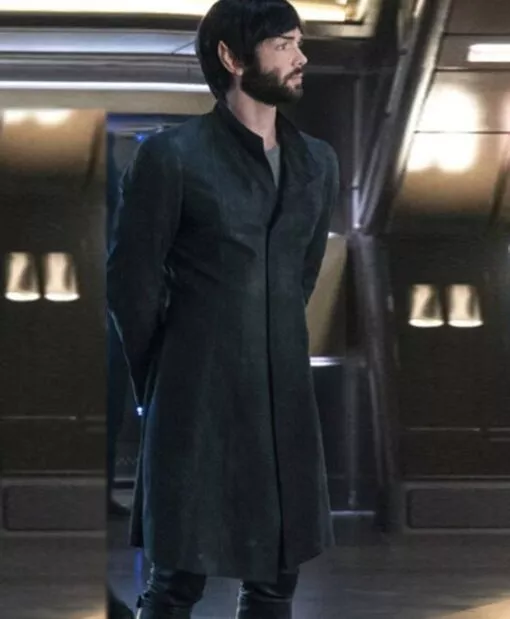 Discovery Ethan Peck Star Trek Trench Coat