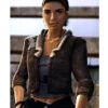 Half Life 2 Alyx Vance Cropped Brown Leather Jacket