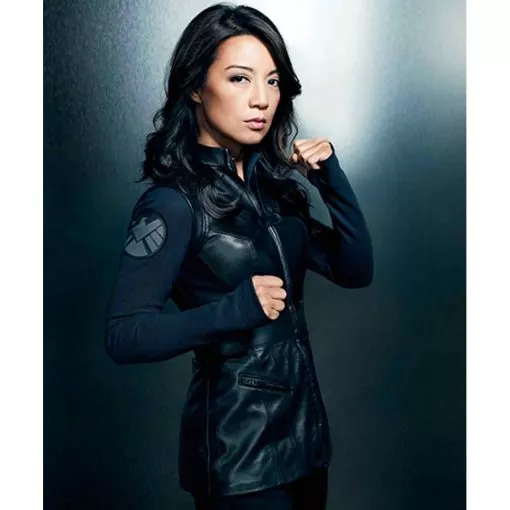 Ming-Na Wen Agents Of Shield Black Leather Vest