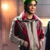 Ryan Potter Titans Beast Boy Red and Grey Bomber Jacket