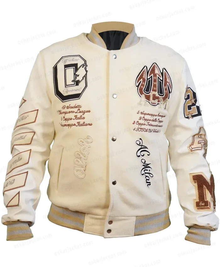 Lil Durk Bomber Jacket  Off-White Rapper Lil Durk Varsity Jacket