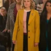 Alice Cooper Riverdale Yellow Wool Coat