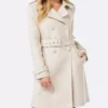 Betty Cooper Riverdale S02 Double Breasted Cream Wool Coat