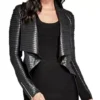 Madelaine Riverdale Petsch Leather Black Jacket