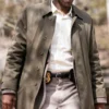 Mahershala Ali True Detective S03 Cotton Brown Coat