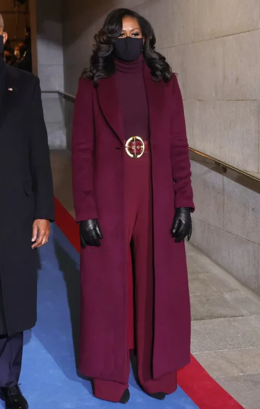 Michelle Obama Sergio Hudson Wool Coat