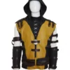 Mortal Kombat X Scorpion Leather Gaming Hooded Jacket
