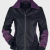 Pretty Poisons Riverdale Black and Purple Varsity Jacket