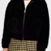 Riverdale S05 Toni Topaz Black Shearling Faux Fur Jacket