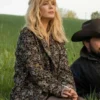 Beth Dutton Yellowstone S05 Floral Coat