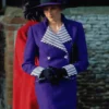 Christmas Day Sandringham Princess Diana Purple Coat