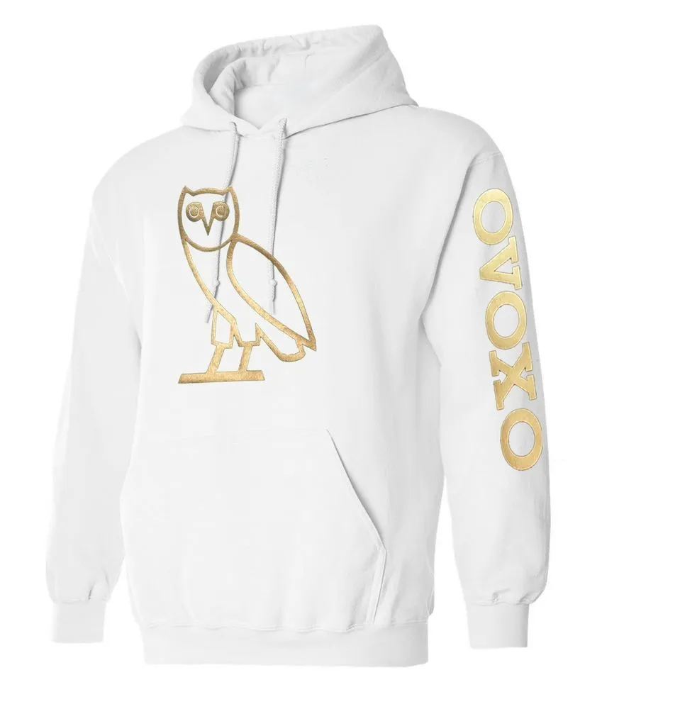 Drake Owl White Hoodie