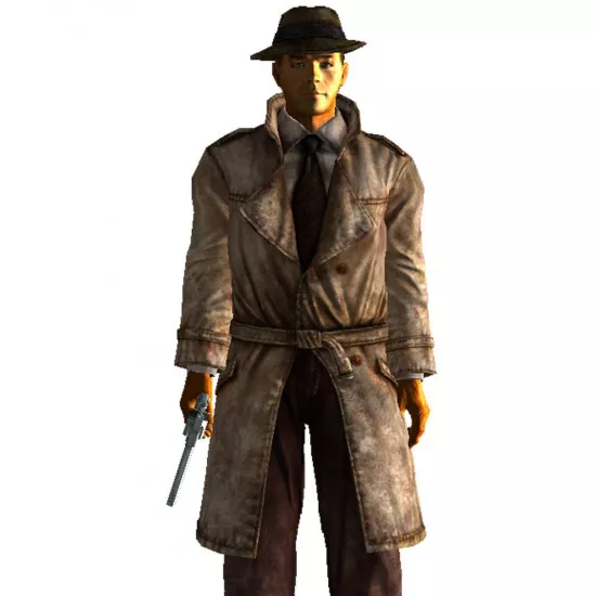 Fallout 4 Mysterious Stranger Long Brown Trench Coat