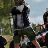 PUBG 8.2 Patch Leather Hooded Jacket