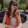Emily Cooper Emily In Paris S03 Orange Embroidered Vest