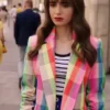 Emily In Paris Emily Cooper S03 Multicolor Coat