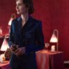 Emily In Paris S03 Lily Collins Velvet Suit