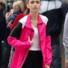 Emily in Paris Lily Collins S02 Pink Jacket