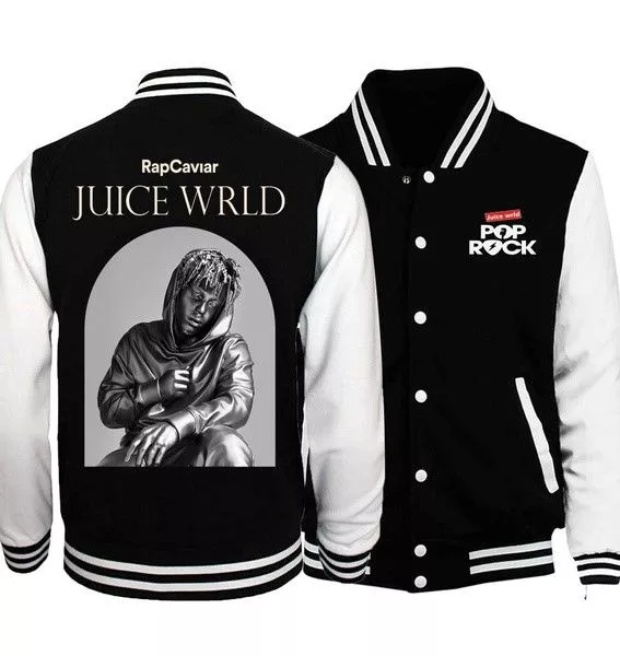 Juice Wrld Pop Rock Letterman Bomber Jacket - Oskar Jacket