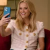 Reese Witherspoon Your Place or Mine Pink Cardigan