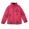 Singer Ariana Grande 7 Rings Pink Puffer Jacket