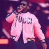 Idris Elba Brit Awards Varsity Pink Jacket