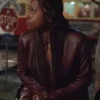Issa Rae The Lovebirds Real Leather Jacket