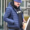 Jason Sudeikis Ted Lasso S03 Blue Hooded Puffer Jacket