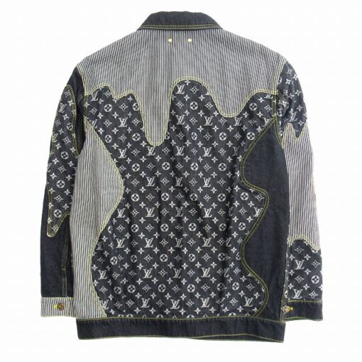 Louis Vuitton x Nigo Monogram Crazy Denim Workwear Jacket Black