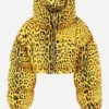 Bianca Belair Leopard Print Puffer Jacket