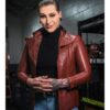 Rhea Ripley Brown Leather Jacket
