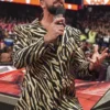 Seth Rollins WWE Raw Gold Zebra Printed Jumpsuit