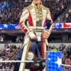 WWE Cody Rhodes White Military Leather Coat
