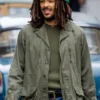 Bob Marley One Love Kingsley Ben Adir Green Cotton Jacket