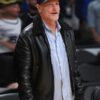 NBA Lakers 2023 Woody Harrelson Leather Black Jacket