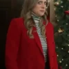 Just Like A Christmas Marlie Collins 2023 Red Wool Coat