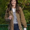 Kate Middleton Cotton Brown Jacket