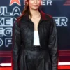 Nina Dobrev the F1 Grand Prix 2023 Black Cropped Jacket
