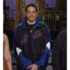 SNL Pete Davidson Mets Blue And Black Jacket
