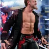 WWE Superstar Edge Royal Rumble Black Leather Trench Coat