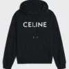 Celine Black Pullover Hoodie