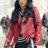NYC Becky G Red Biker Jacket